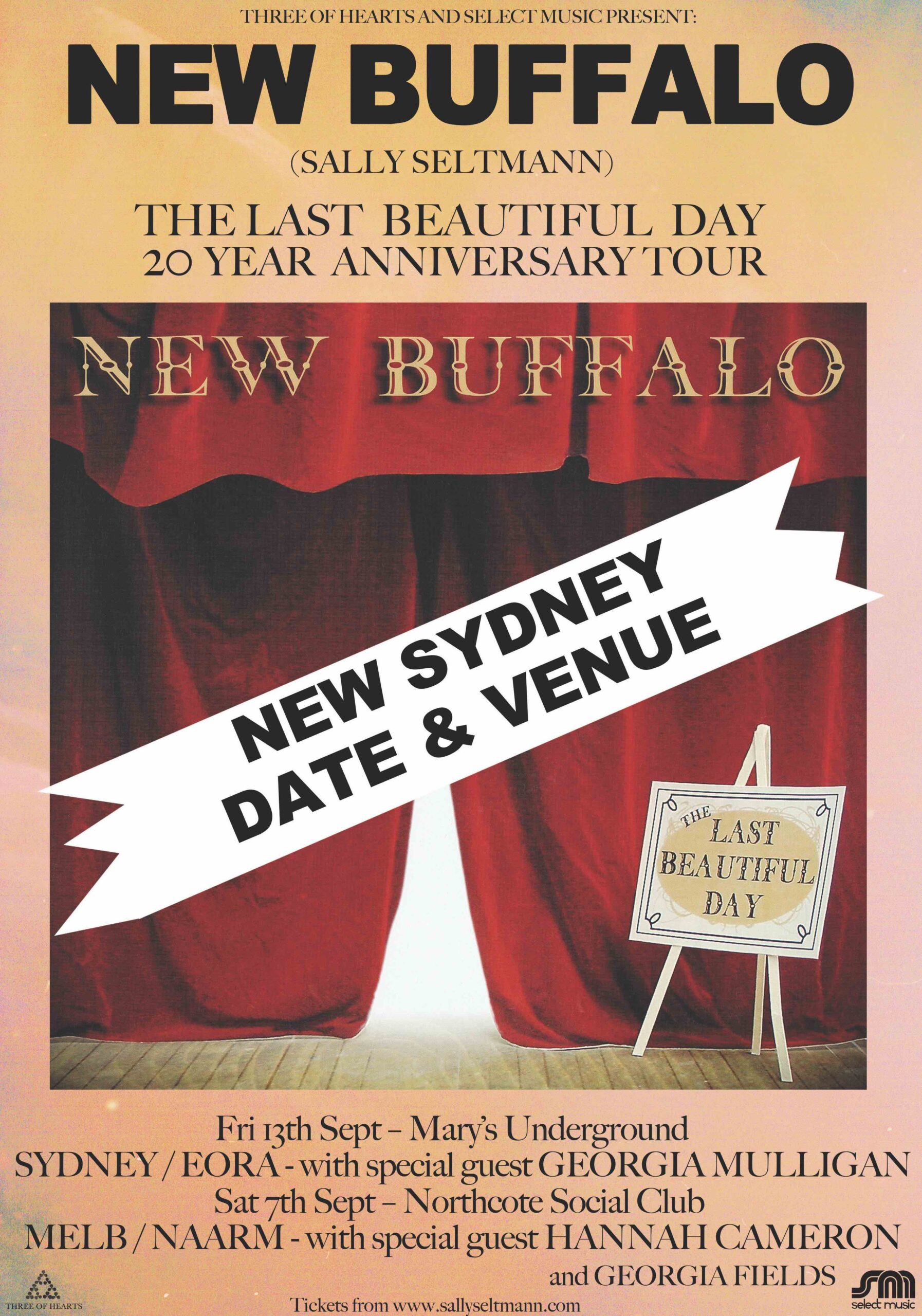New Sydney Date and Venue